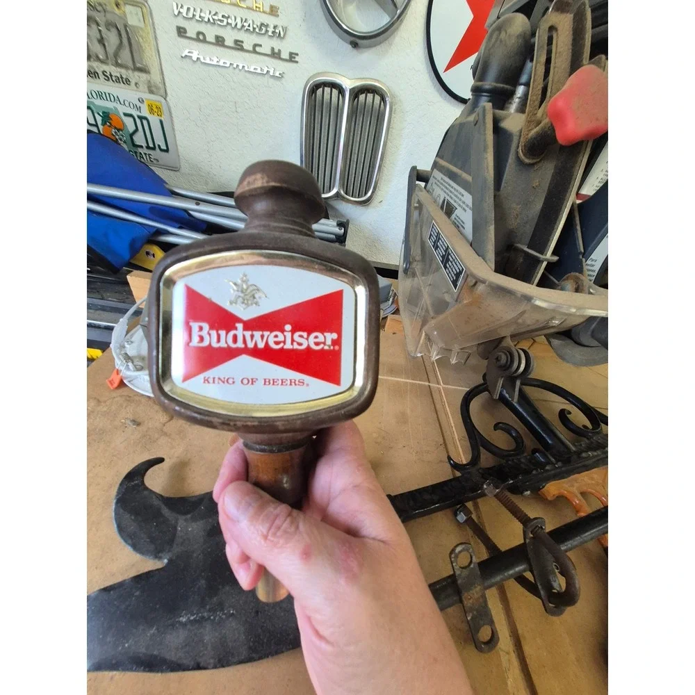Vintage Budweiser Beer Tap Handle KING OF BEERS Bar Decor‎ Pub Sign